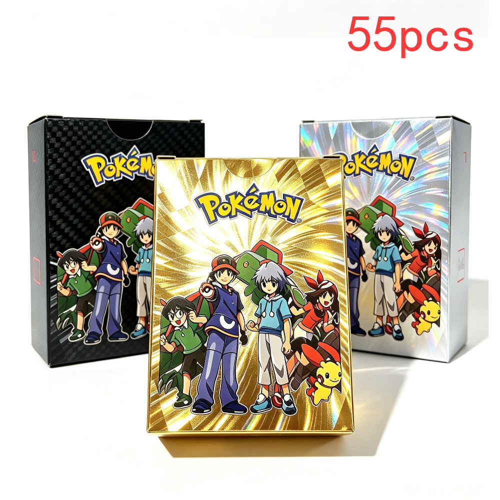 55 sztuk złotych kart Pokémon  – Party Games In Spanish recenzja i cena