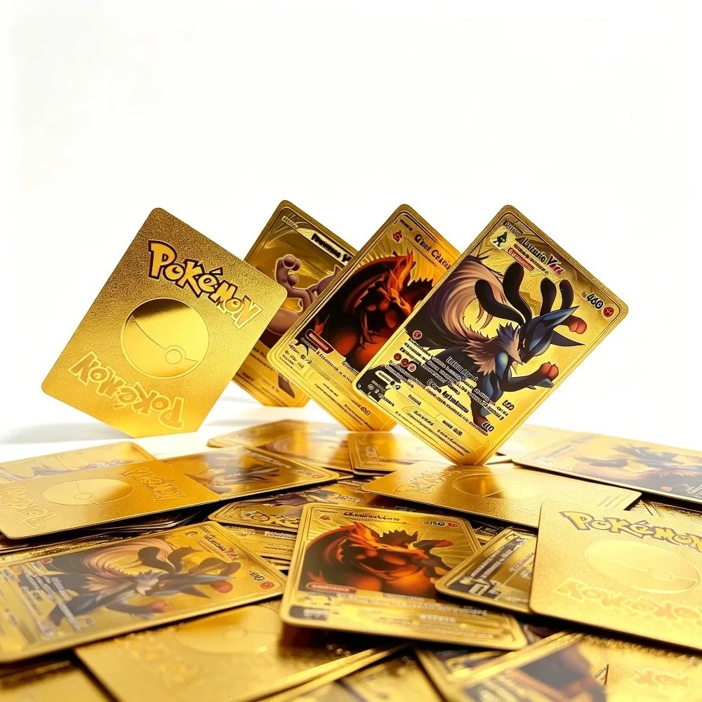 55 sztuk złotych kart Pokémon  – Party Games In Spanish recenzja i cena