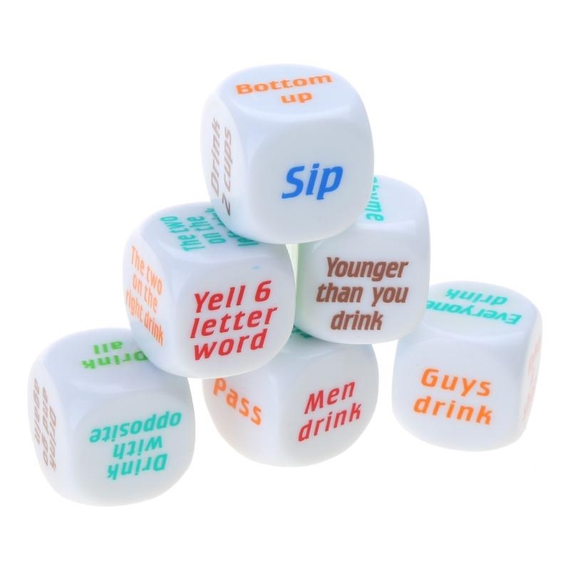 6 sztuk 25mm kostki do wina za – Party Games Adults Drinking recenzja i cena