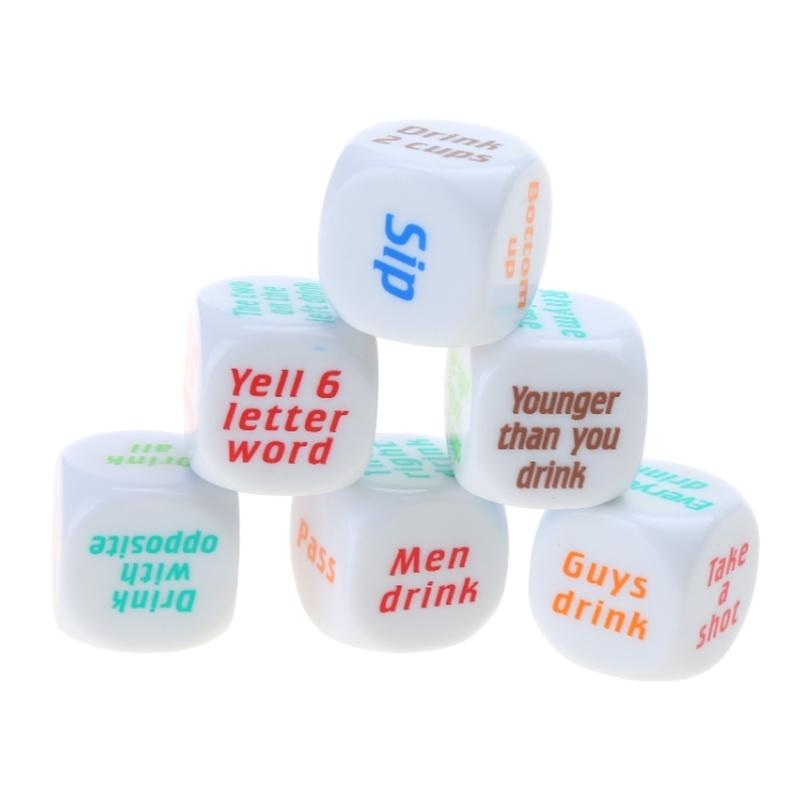 6 sztuk 25mm kostki do wina za – Party Games Adults Drinking recenzja i cena