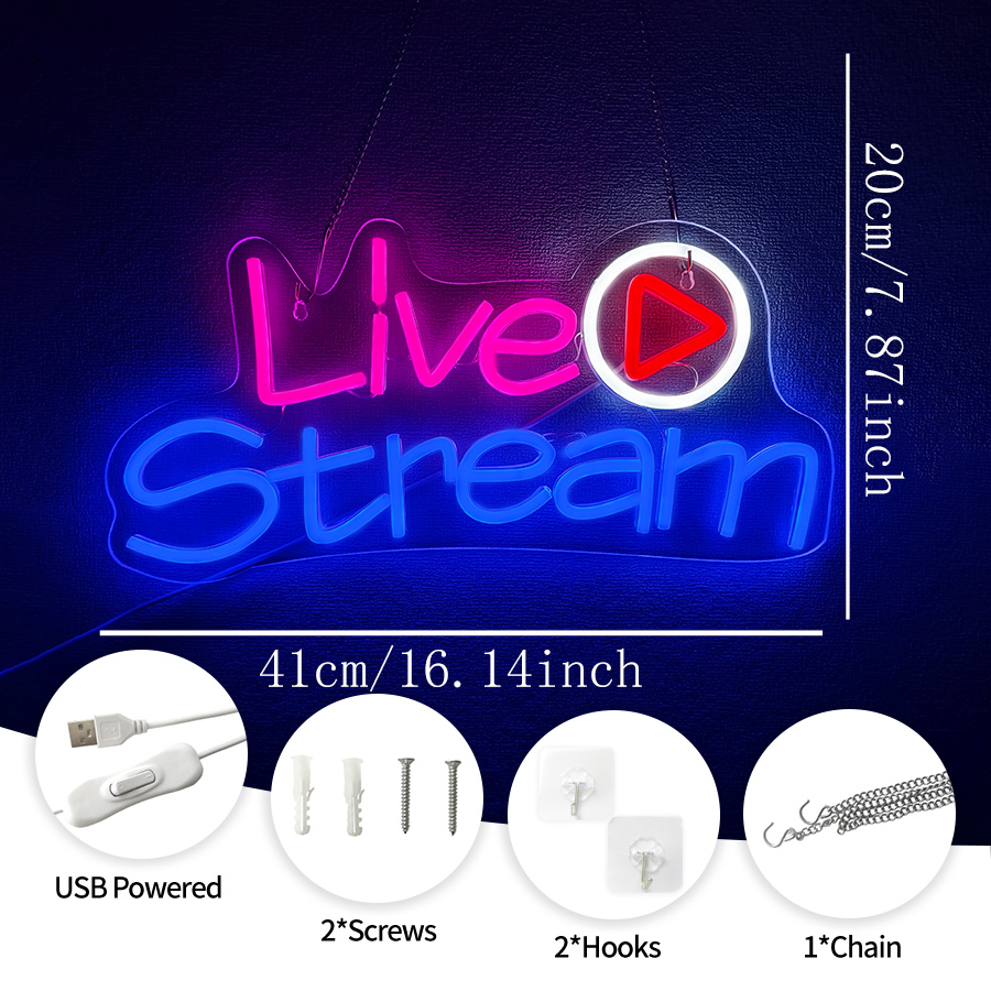 Neonowy znak LED do transmisji – Party Games Stream recenzja i cena