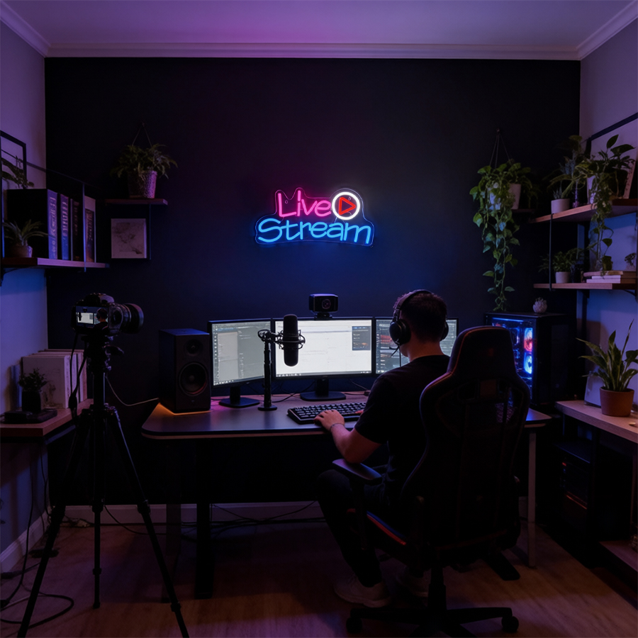 Neonowy znak LED do transmisji – Party Games Stream recenzja i cena