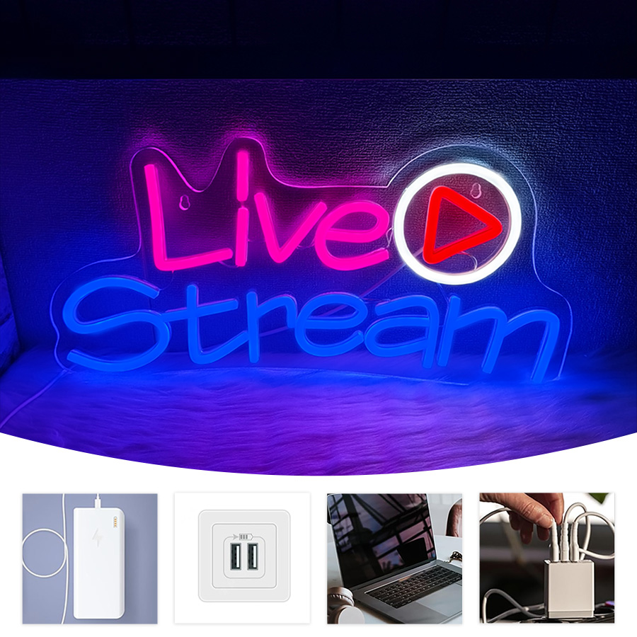 Neonowy znak LED do transmisji – Party Games Stream recenzja i cena