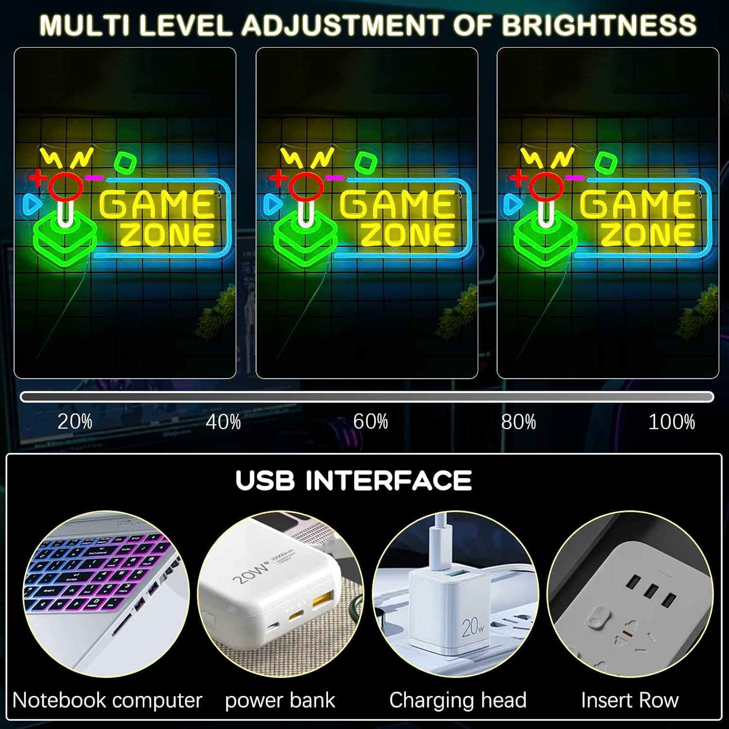 Neonowy Znak LED Game Zone, De – Party Games Stream recenzja i cena