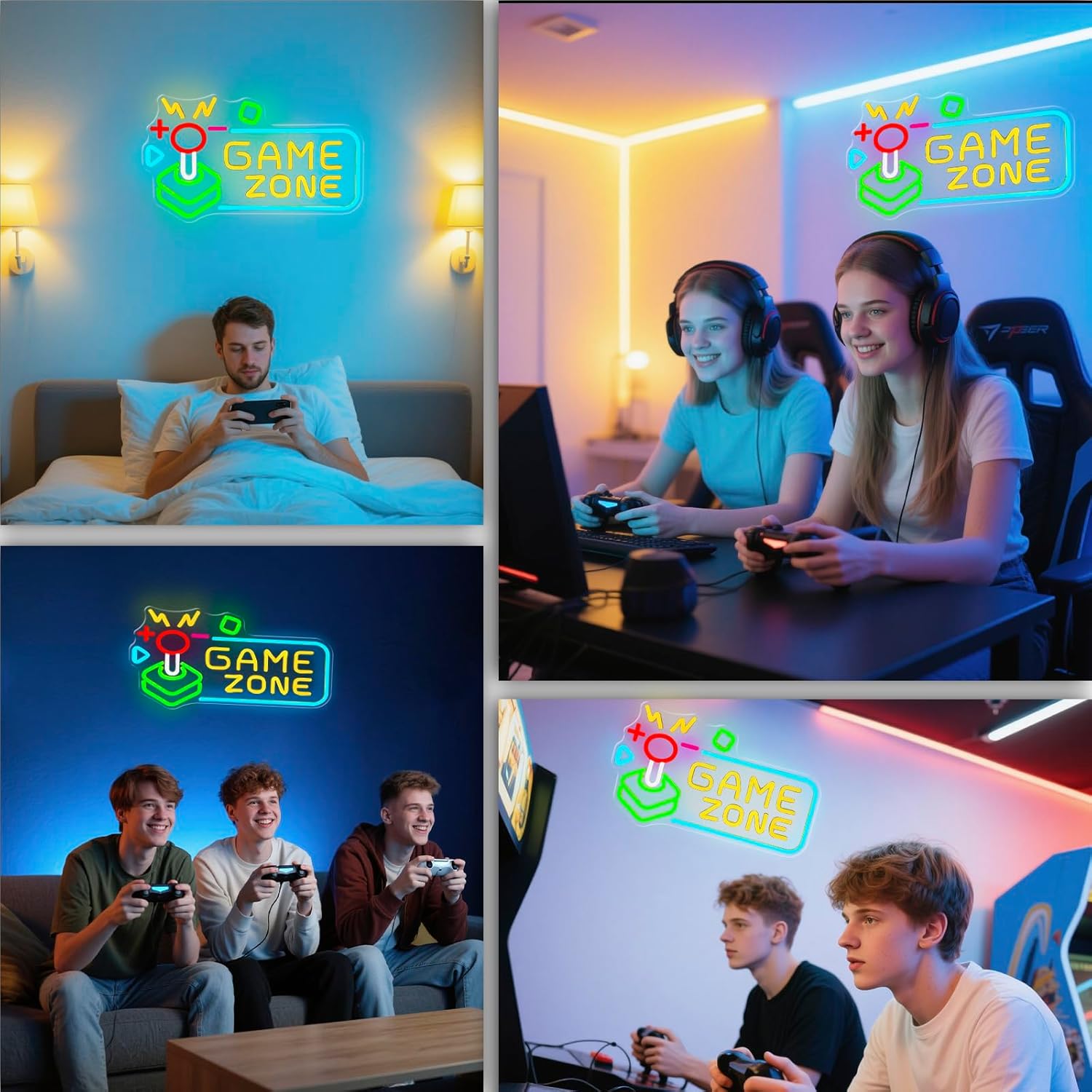 Neonowy Znak LED Game Zone, De – Party Games Stream recenzja i cena