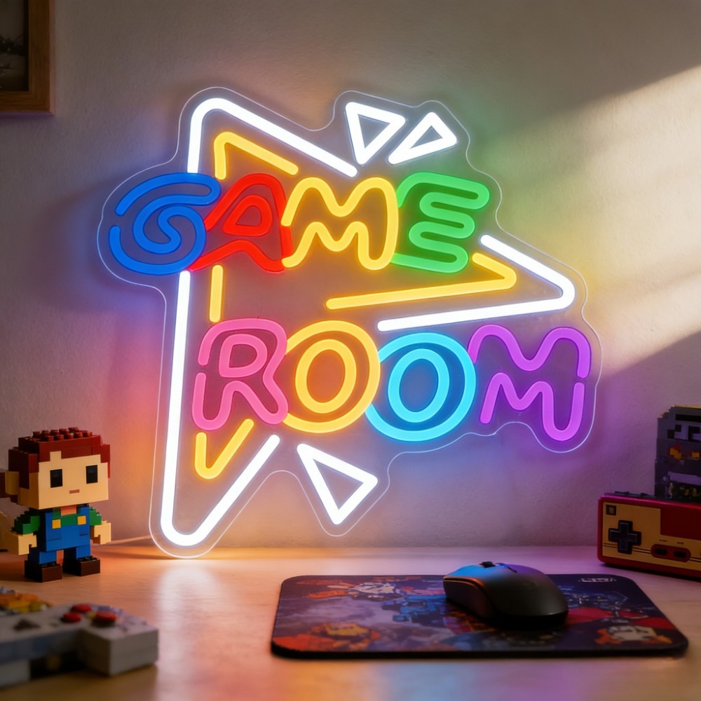 Neonowy znak LED do pokoju gie – Party Games Stream recenzja i cena