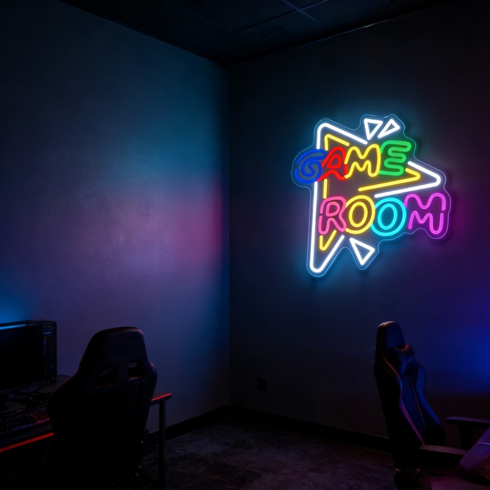 Neonowy znak LED do pokoju gie – Party Games Stream recenzja i cena